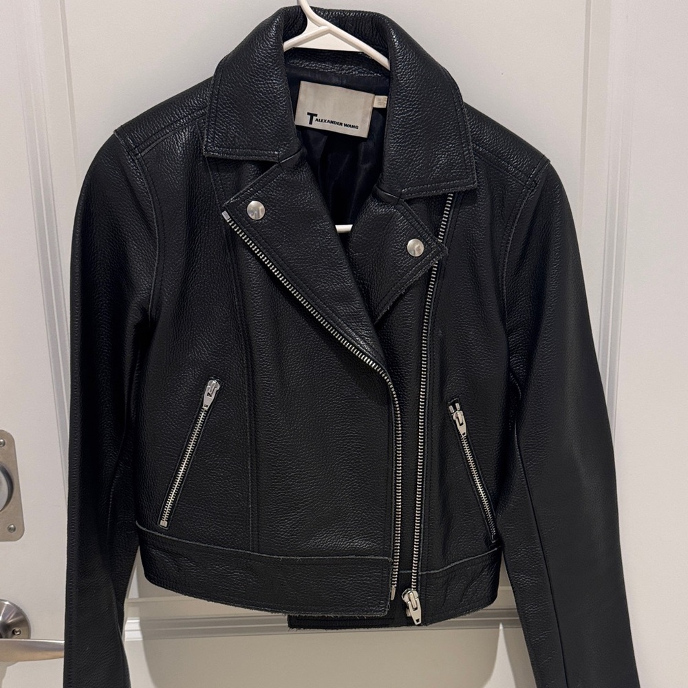 Alexander Wang pebbled leather jacket